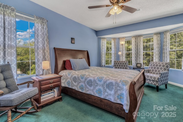 619 Beaverdam Rd, Asheville, NC 28804 - carpeted bedroom with baseboards and a ceiling fan