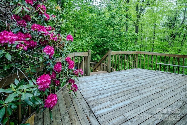680 Timberlane Dr, Boone, NC 28607 - view of wooden deck