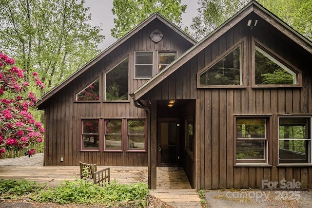 680 Timberlane Dr, Boone, NC 28607 - chalet / cabin featuring a deck