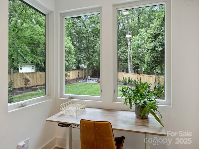 112 Manning Dr, Charlotte, NC 28209 - dining room with an office area