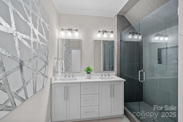 1405 Waxhaw Marvin Rd, Waxhaw, NC 28173 - full bath featuring double vanity and a stall shower