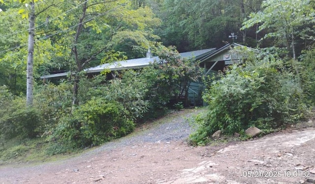33 Horse Cove Rd, Canton, NC 28716 - view of yard featuring a wooded view and driveway