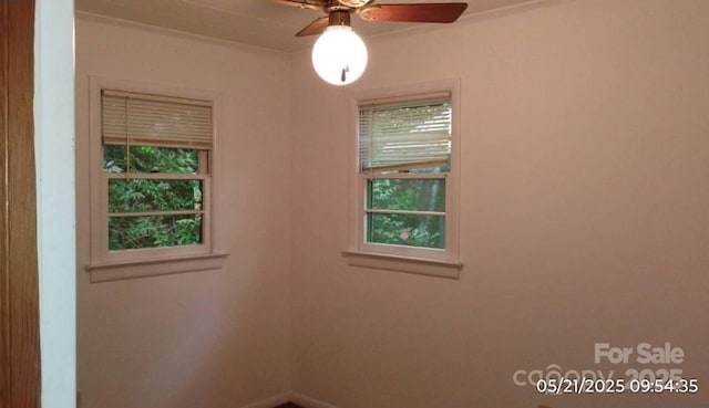 33 Horse Cove Rd, Canton, NC 28716 - empty room with ceiling fan and ornamental molding