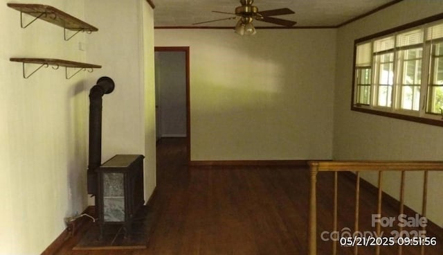 33 Horse Cove Rd, Canton, NC 28716 - corridor with ornamental molding, wood finished floors, and baseboards