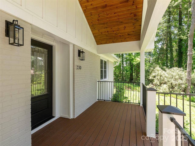 330 Balsam Rd, Hendersonville, NC 28792 - view of wooden porch
