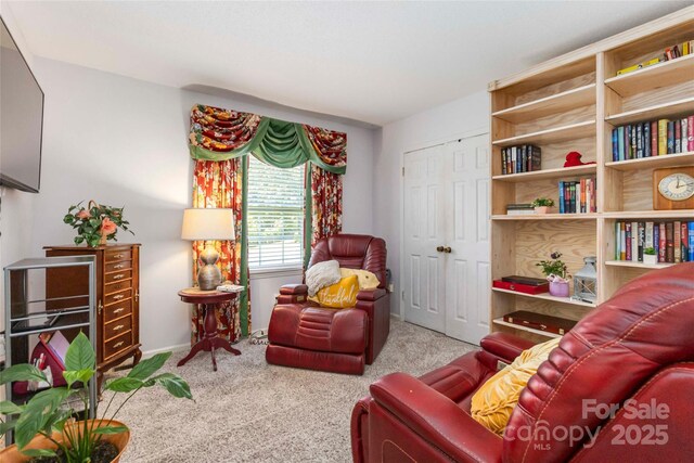 1104 Colony Ct, Gastonia, NC 28056 - sitting room featuring carpet flooring and baseboards