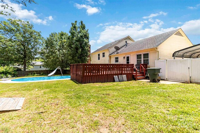 1104 Colony Ct, Gastonia, NC 28056 - back of house featuring a wooden deck