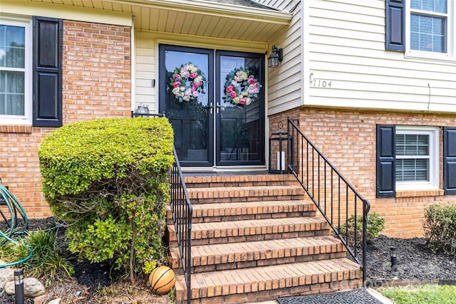 1104 Colony Ct, Gastonia, NC 28056 - property entrance with brick siding