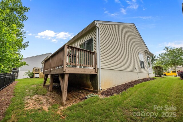 19157 Mallard Dr, Fort Mill, SC 29707 - view of property exterior with a wooden deck