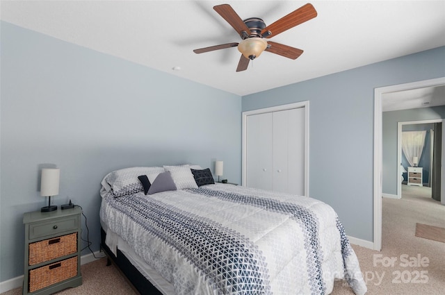 145 Old Still Rd, Maggie Valley, NC 28751 - bedroom featuring carpet floors, a closet, and baseboards