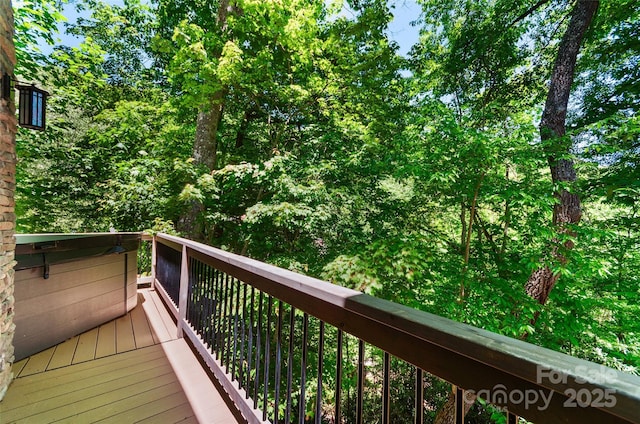 145 Old Still Rd, Maggie Valley, NC 28751 - view of wooden deck