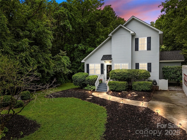 7830 Sarah Dr, Denver, NC 28037 - view of front of house featuring a lawn