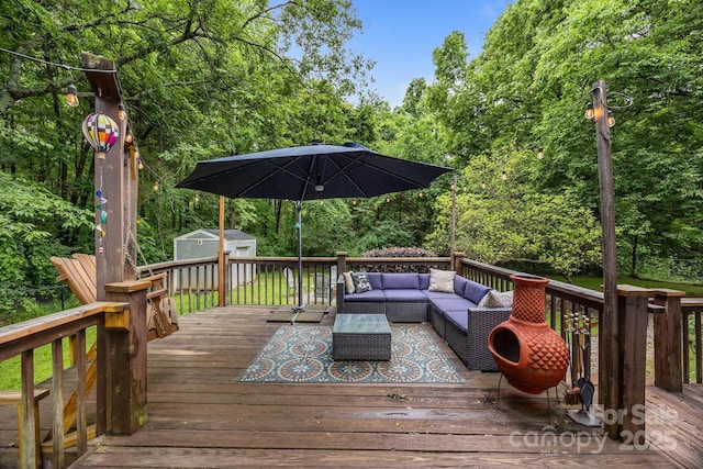 7830 Sarah Dr, Denver, NC 28037 - deck with an outdoor hangout area