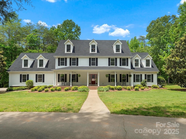 1010 Arabian Farm Rd, Clover, SC 29710 - view of front of house with a porch, a front lawn, and roof with shingles