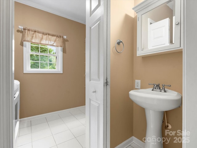 1010 Arabian Farm Rd, Clover, SC 29710 - bathroom featuring baseboards and crown molding