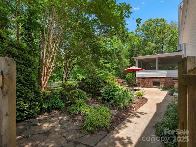 1010 Arabian Farm Rd, Clover, SC 29710 - view of yard with a patio area and a sunroom