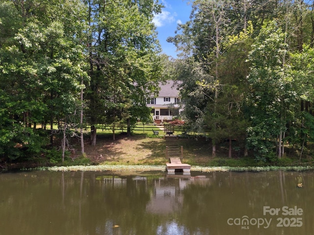 1010 Arabian Farm Rd, Clover, SC 29710 - water view featuring a dock