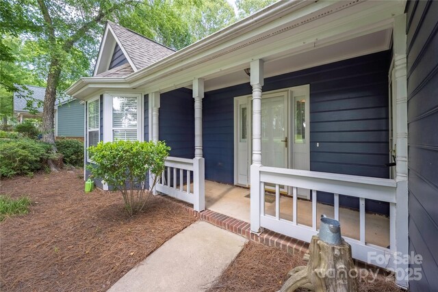 172 Valleybrook Dr Unit 8, Denver, NC 28037 - property entrance with covered porch and a shingled roof