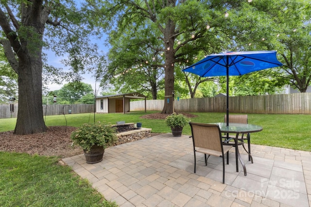 1109 S Highland Ave, Landis, NC 28088 - view of patio / terrace featuring outdoor dining area