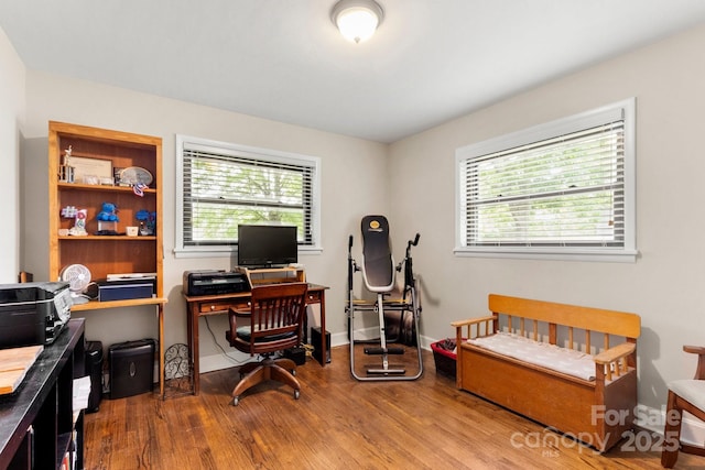 1109 S Highland Ave, Landis, NC 28088 - office featuring wood finished floors, healthy amount of natural light, and baseboards