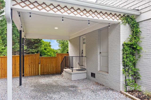 605 Cobb St, Lowell, NC 28098 - view of patio / terrace with a gate