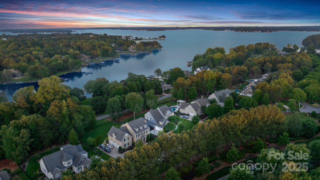 118 Tuscany Trl, Mooresville, NC 28117 - aerial view at dusk of a water view
