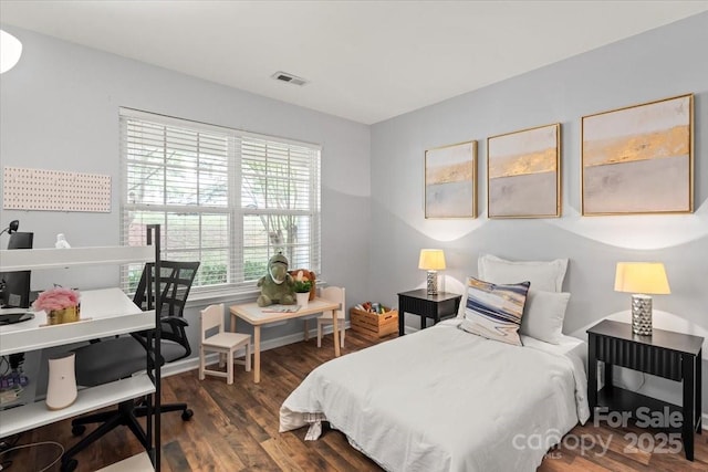 1410 Swaying Branch Ln, Clover, SC 29710 - bedroom featuring dark wood finished floors and an office area
