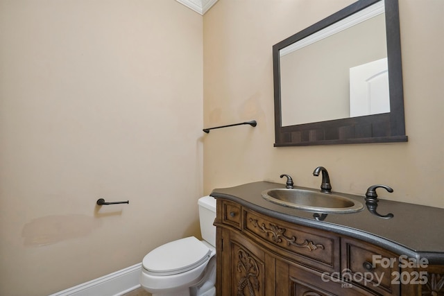 100 Woodwinds Dr, Mount Holly, NC 28120 - half bathroom with toilet and vanity