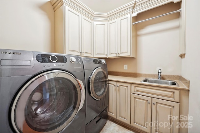 100 Woodwinds Dr, Mount Holly, NC 28120 - washroom featuring cabinet space and independent washer and dryer