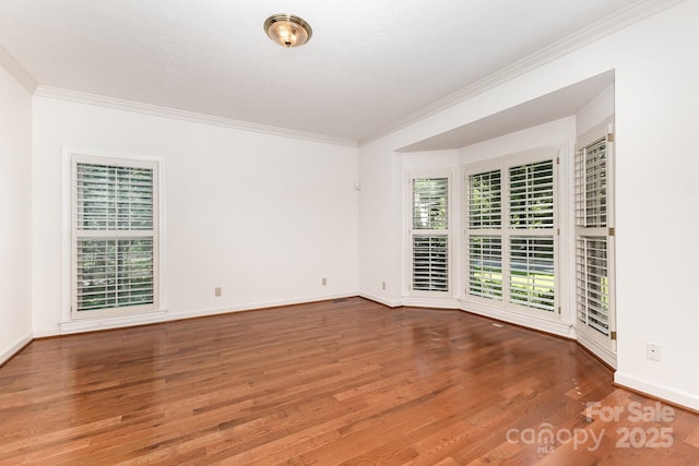 1750 Trellis Dr, Rock Hill, SC 29732 - empty room with crown molding, wood finished floors, and baseboards