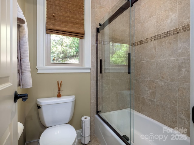 41 Annakesta Ct, Brevard, NC 28712 - full bath with toilet, combined bath / shower with glass door, and baseboards