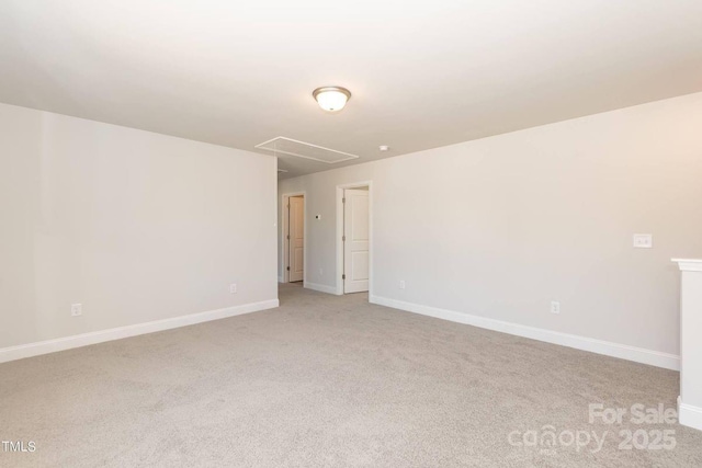 236 Mountain Island Rd Unit 40, Statesville, NC 28677 - spare room with attic access, light carpet, and baseboards
