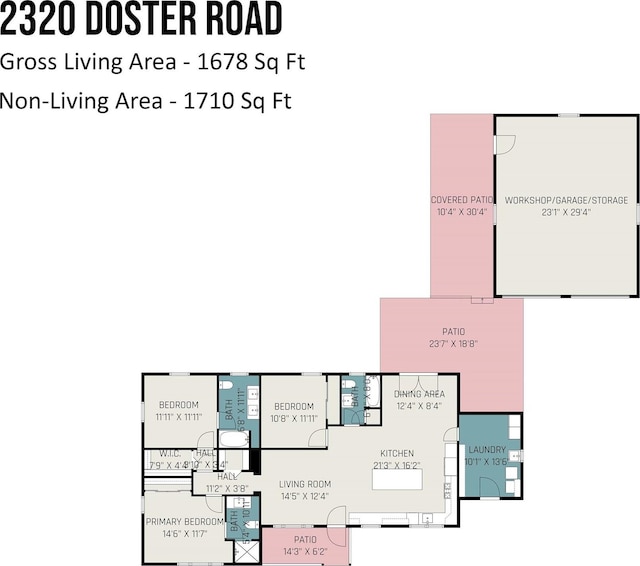 2320 Doster Rd, Monroe, NC 28112 - home floor plan