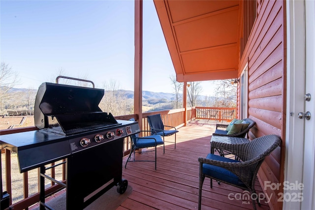 693 Blackberry Ridge Rd, Burnsville, NC 28714 - deck with a mountain view