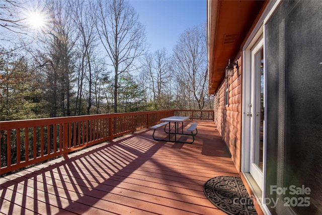 693 Blackberry Ridge Rd, Burnsville, NC 28714 - view of wooden deck