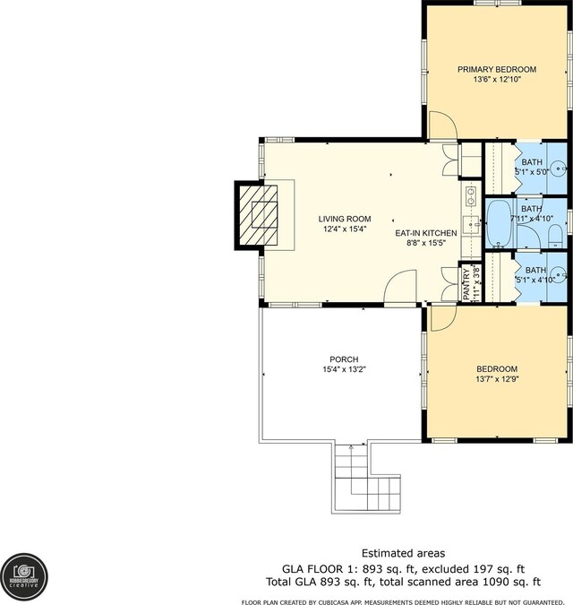 1360 Skunk Hollow Rd, Campobello, SC 29322 - home floor plan