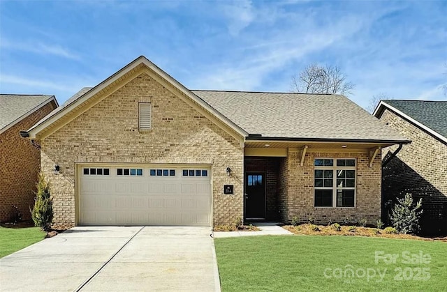 409 Newstyle Way, Gastonia, NC 28056 - view of front facade with a garage, concrete driveway, and a front lawn