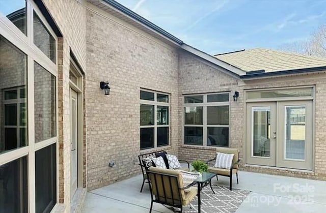 409 Newstyle Way, Gastonia, NC 28056 - view of patio with french doors and an outdoor living space