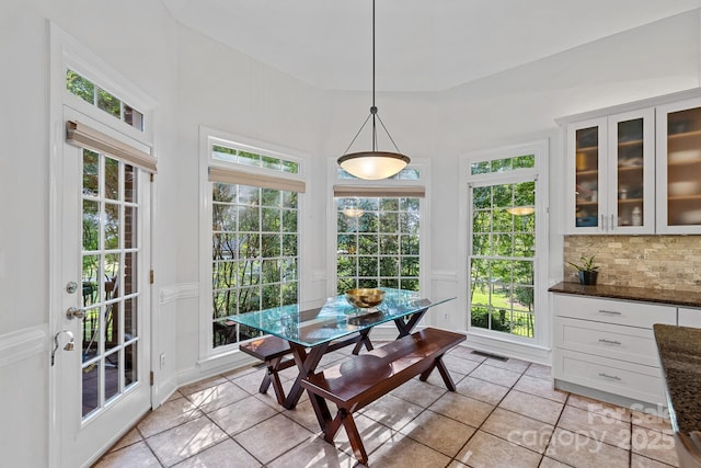3506 Cardiff Ln, Matthews, NC 28104 - dining room with light tile patterned floors