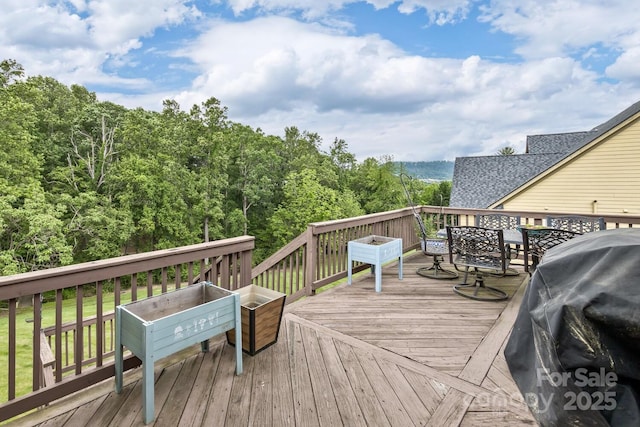 33 Stone House Rd, Arden, NC 28704 - wooden terrace featuring grilling area