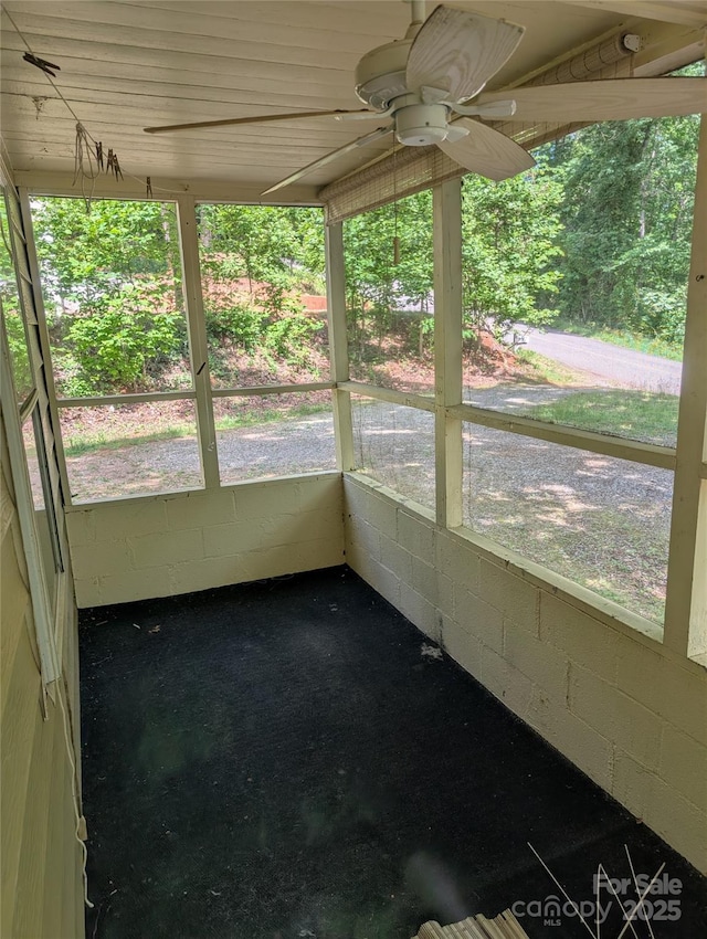 720 New Market Rd, Tryon, NC 28782 - unfurnished sunroom with ceiling fan and healthy amount of natural light