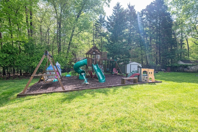 107 Ingonish Dr, Gastonia, NC 28056 - view of jungle gym