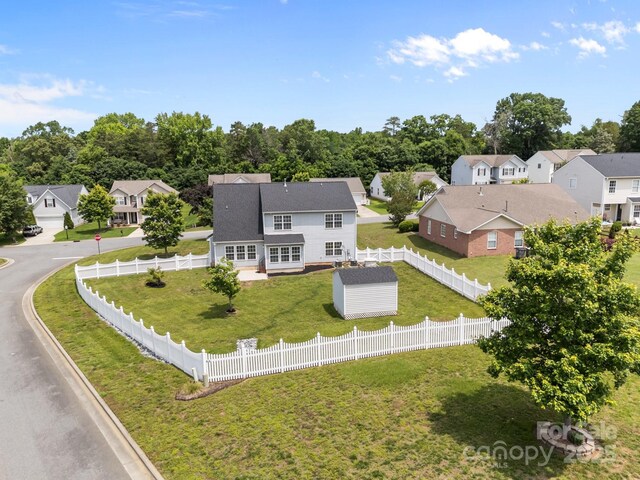 423 Courtland Ct, Kannapolis, NC 28081 - aerial perspective of suburban area