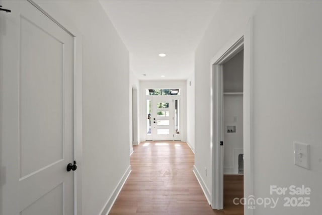 8632 Cedarbrook Dr, Charlotte, NC 28215 - corridor featuring wood finished floors and baseboards