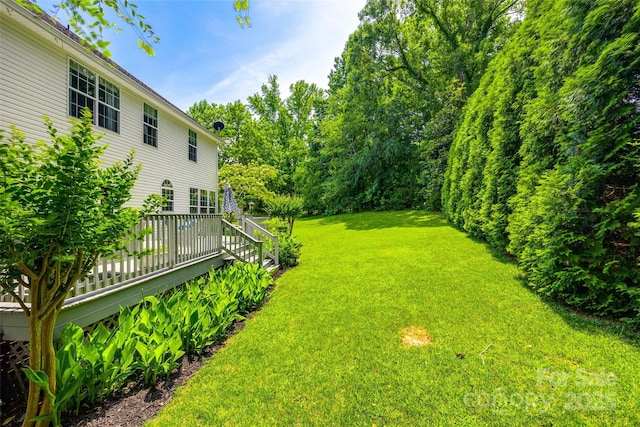 701 Larkridge Ct, Rock Hill, SC 29730 - view of grassy yard featuring a deck