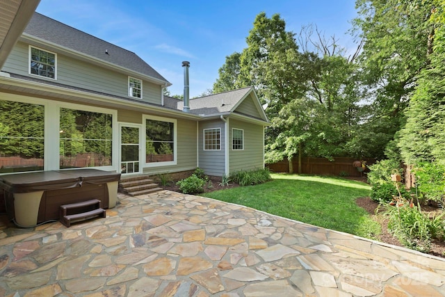 21 Hope Rd, Weaverville, NC 28787 - view of patio / terrace featuring a hot tub