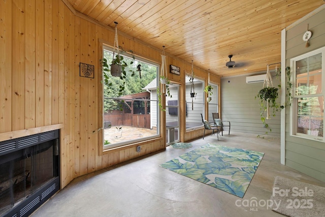 21 Hope Rd, Weaverville, NC 28787 - unfurnished sunroom with an AC wall unit