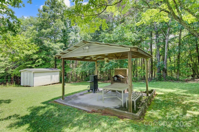 4648 Rifle Range Rd, Conover, NC 28613 - view of green lawn with a patio area