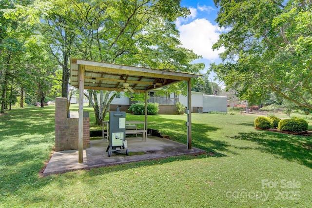 4648 Rifle Range Rd, Conover, NC 28613 - view of green lawn featuring a patio