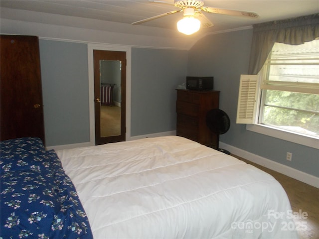 187 Cartledge Creek Rd, Rockingham, NC 28379 - bedroom featuring ceiling fan and baseboards
